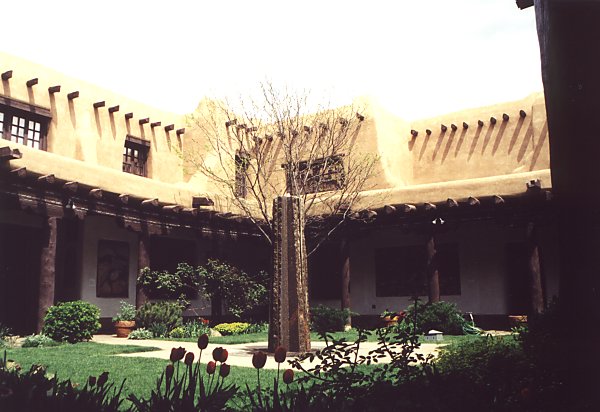 The museum of fine arts has the most peaceful courtyard and garden