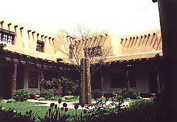 The museum of fine arts has the most peaceful courtyard and garden