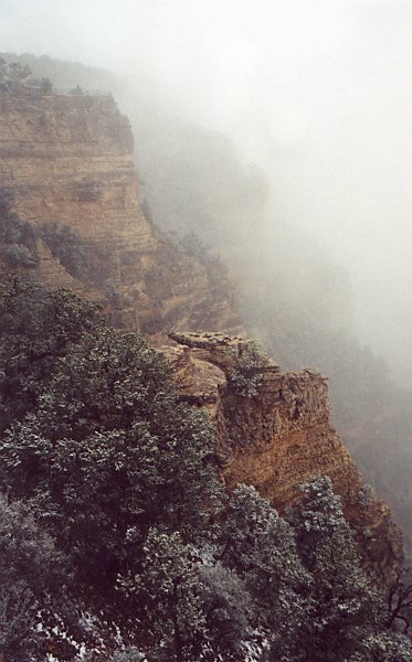 The Canyon falling ino the mist