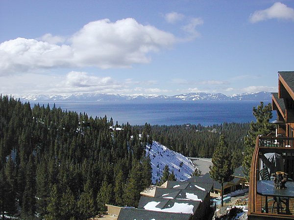 Lake Tahoe from the condo balcony